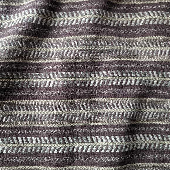 Bob Timberlake Striped Mini Skirt Size 4 Brown Frayed Hem Boho Southwestern - Picture 3 of 10